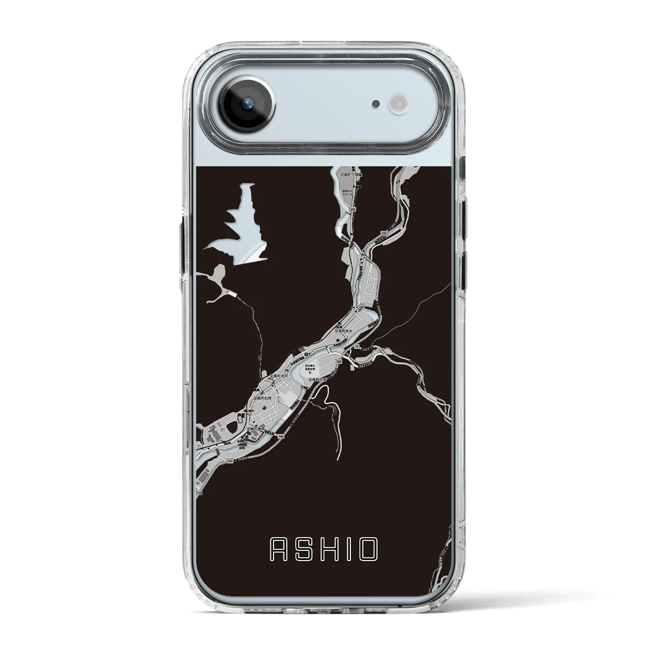 【足尾（栃木県）】地図柄iPhoneケース（MagSafeタイプ）