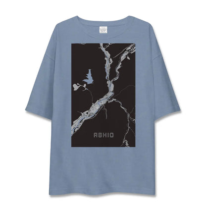 【足尾（栃木県）】地図柄ビッグシルエットTシャツ