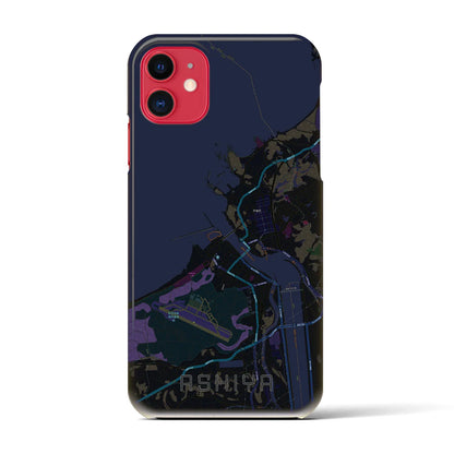 【芦屋（福岡県）】地図柄iPhoneケース（バックカバータイプ）