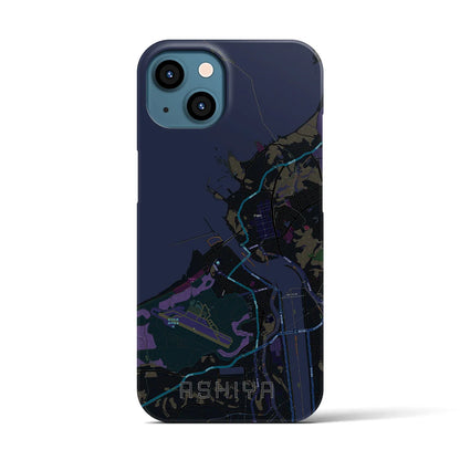 【芦屋（福岡県）】地図柄iPhoneケース（バックカバータイプ）