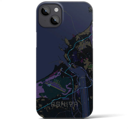 【芦屋（福岡県）】地図柄iPhoneケース（バックカバータイプ）