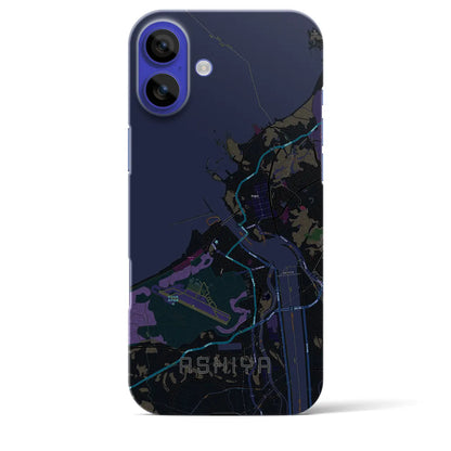 【芦屋（福岡県）】地図柄iPhoneケース（バックカバータイプ）