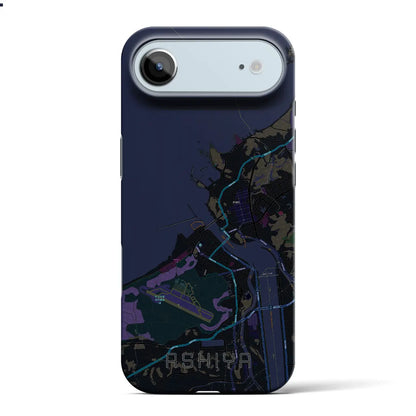 【芦屋（福岡県）】地図柄iPhoneケース（バックカバータイプ）