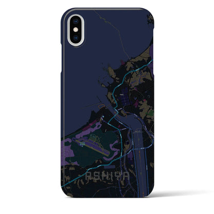 【芦屋（福岡県）】地図柄iPhoneケース（バックカバータイプ）