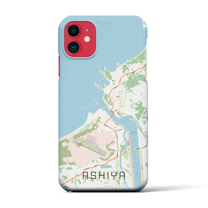 【芦屋（福岡県）】地図柄iPhoneケース（バックカバータイプ）