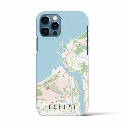 【芦屋（福岡県）】地図柄iPhoneケース（バックカバータイプ）