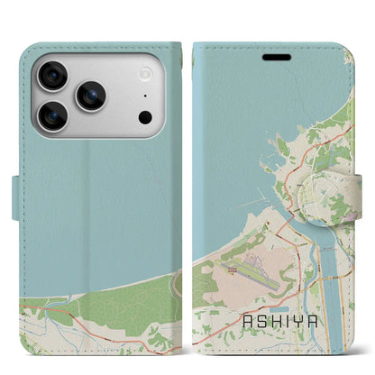 【芦屋（福岡県）】地図柄iPhoneケース（手帳タイプ）