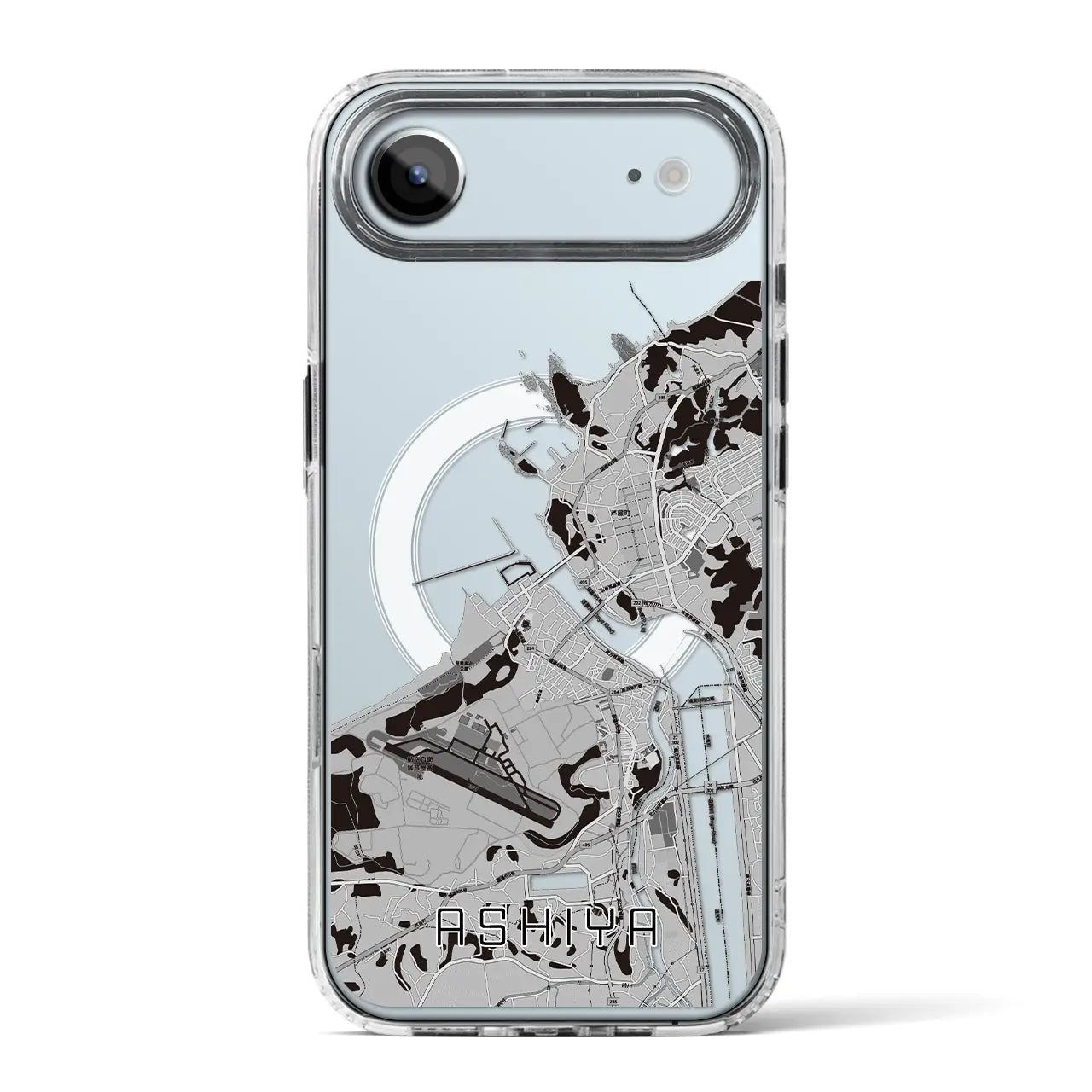 【芦屋（福岡県）】地図柄iPhoneケース（MagSafeタイプ）