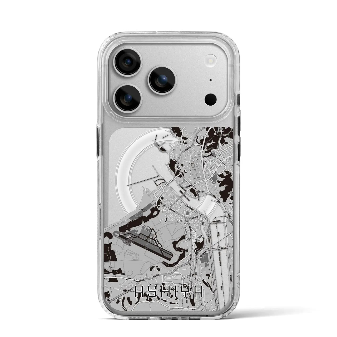 【芦屋（福岡県）】地図柄iPhoneケース（MagSafeタイプ）