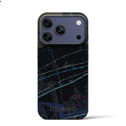 【芦屋（兵庫県）】地図柄iPhoneケース（バックカバータイプ）