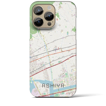 【芦屋（兵庫県）】地図柄iPhoneケース（バックカバータイプ）