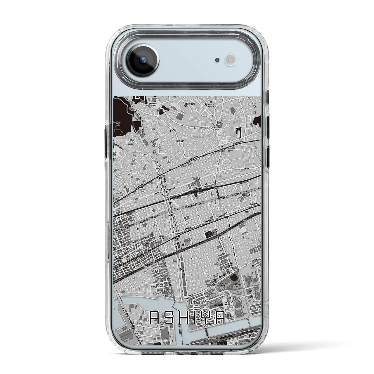 【芦屋（兵庫県）】地図柄iPhoneケース（MagSafeタイプ）