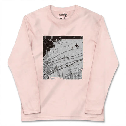 【芦屋（兵庫県）】地図柄ロングスリーブTシャツ