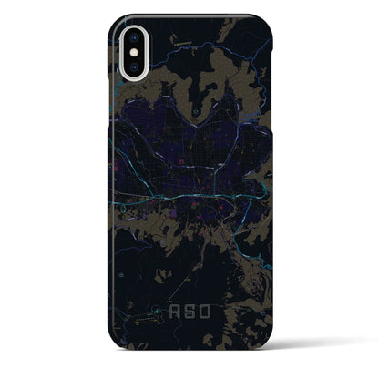 【阿蘇2（熊本県）】地図柄iPhoneケース（バックカバータイプ）