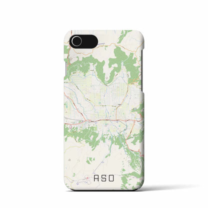 【阿蘇2（熊本県）】地図柄iPhoneケース（バックカバータイプ）