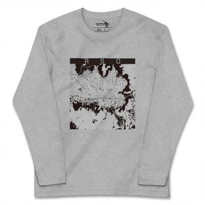 【阿蘇2（熊本県）】地図柄ロングスリーブTシャツ