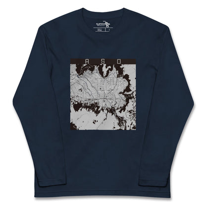 【阿蘇2（熊本県）】地図柄ロングスリーブTシャツ