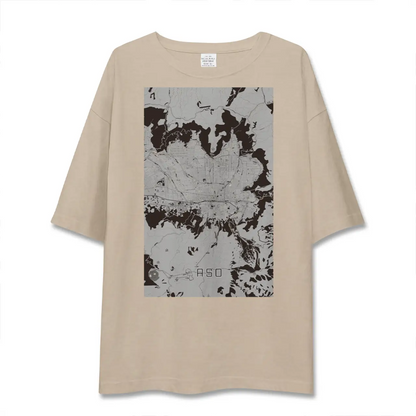【阿蘇2（熊本県）】地図柄ビッグシルエットTシャツ