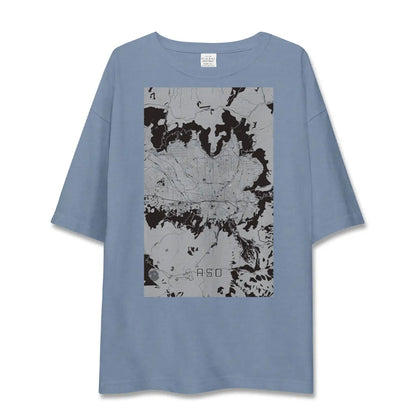 【阿蘇2（熊本県）】地図柄ビッグシルエットTシャツ