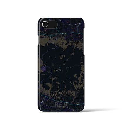 【阿蘇（熊本県）】地図柄iPhoneケース（バックカバータイプ）