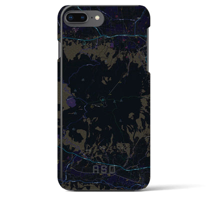 【阿蘇（熊本県）】地図柄iPhoneケース（バックカバータイプ）