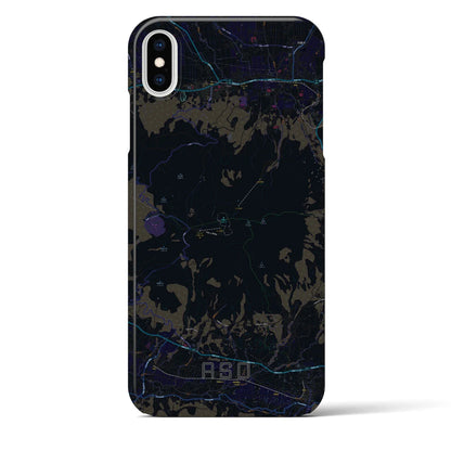 【阿蘇（熊本県）】地図柄iPhoneケース（バックカバータイプ）