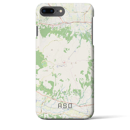 【阿蘇（熊本県）】地図柄iPhoneケース（バックカバータイプ）