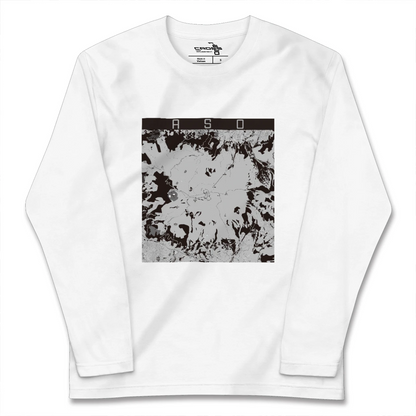 【阿蘇（熊本県）】地図柄ロングスリーブTシャツ