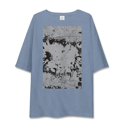 【阿蘇（熊本県）】地図柄ビッグシルエットTシャツ