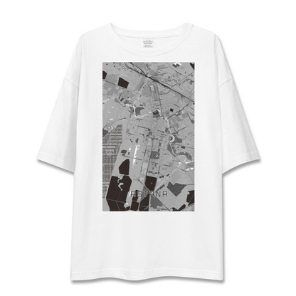 【アスタナ（カザフスタン）】地図柄ビッグシルエットTシャツ