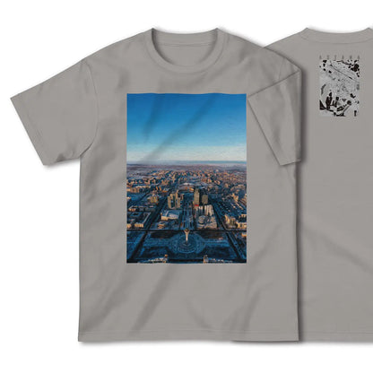 【アスタナ（カザフスタン）】Map World ハイクオリティTシャツ