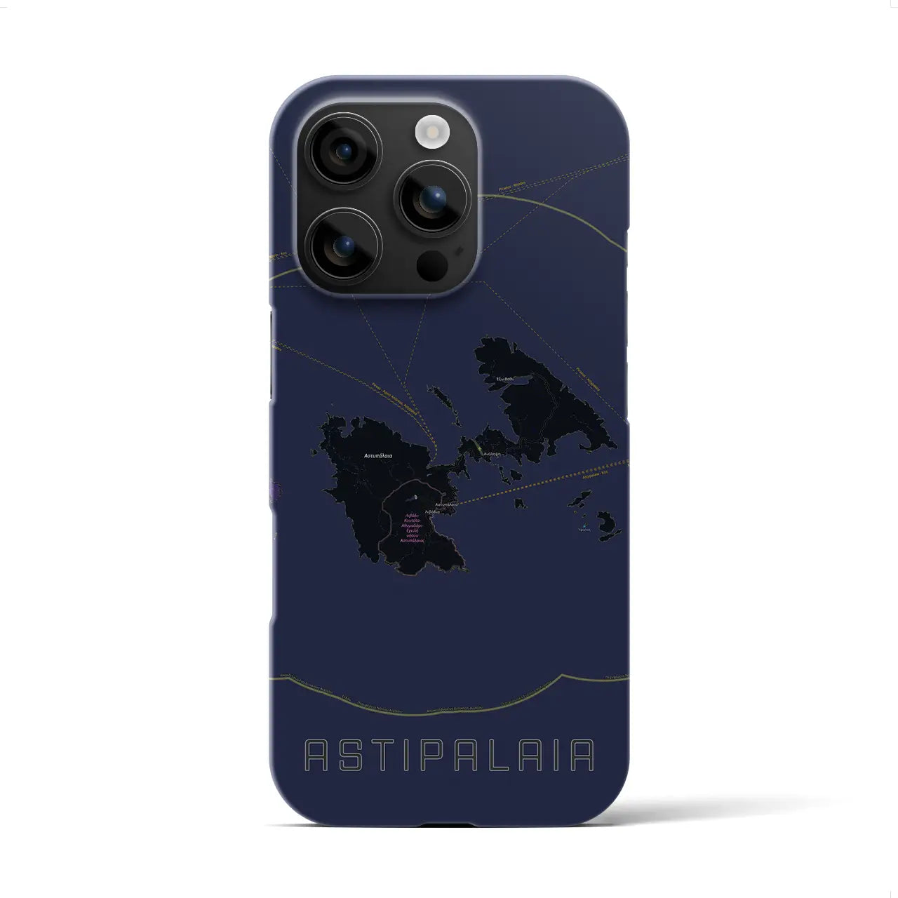 【アスティパレア（ギリシャ）】地図柄iPhoneケース（バックカバータイプ）