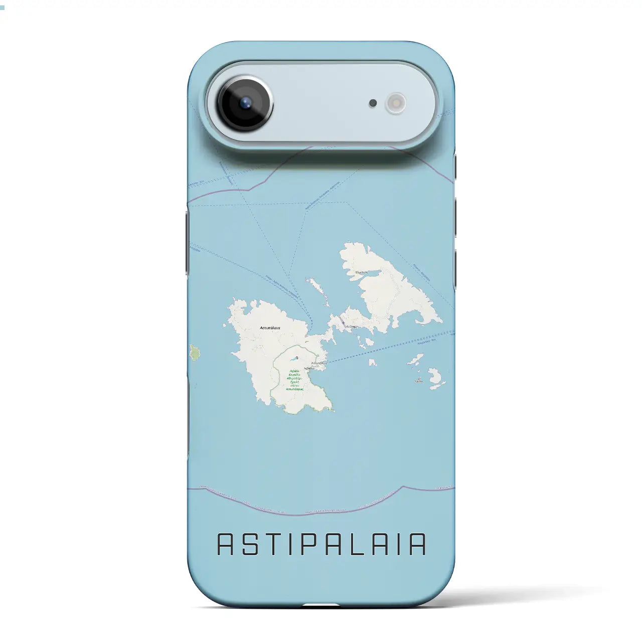 【アスティパレア（ギリシャ）】地図柄iPhoneケース（バックカバータイプ）