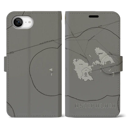 【アスティパレア（ギリシャ）】地図柄iPhoneケース（手帳タイプ）