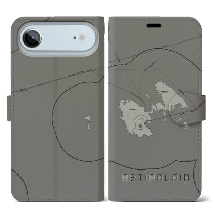【アスティパレア（ギリシャ）】地図柄iPhoneケース（手帳タイプ）
