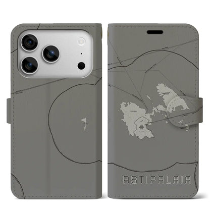 【アスティパレア（ギリシャ）】地図柄iPhoneケース（手帳タイプ）