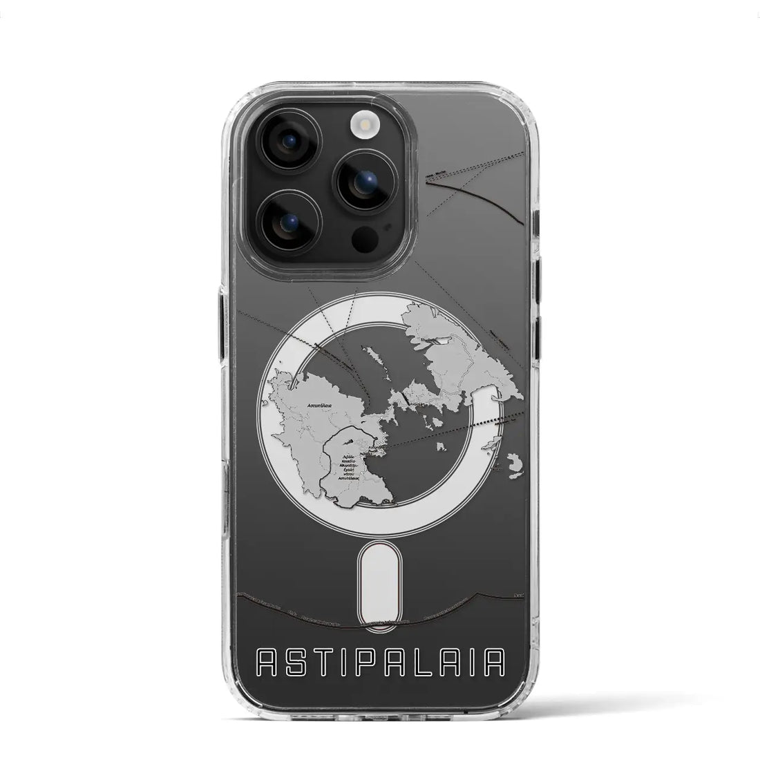 【アスティパレア（ギリシャ）】地図柄iPhoneケース（MagSafeタイプ）