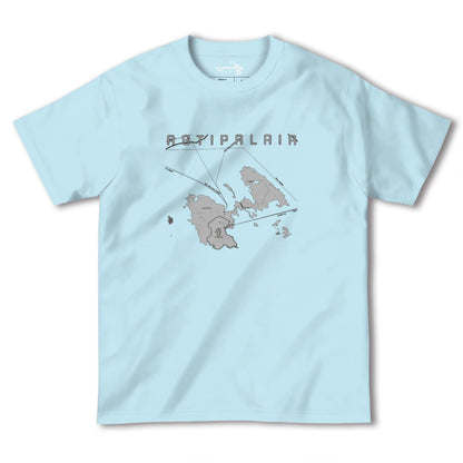 【アスティパレア（ギリシャ）】地図柄ヘビーウェイトTシャツ