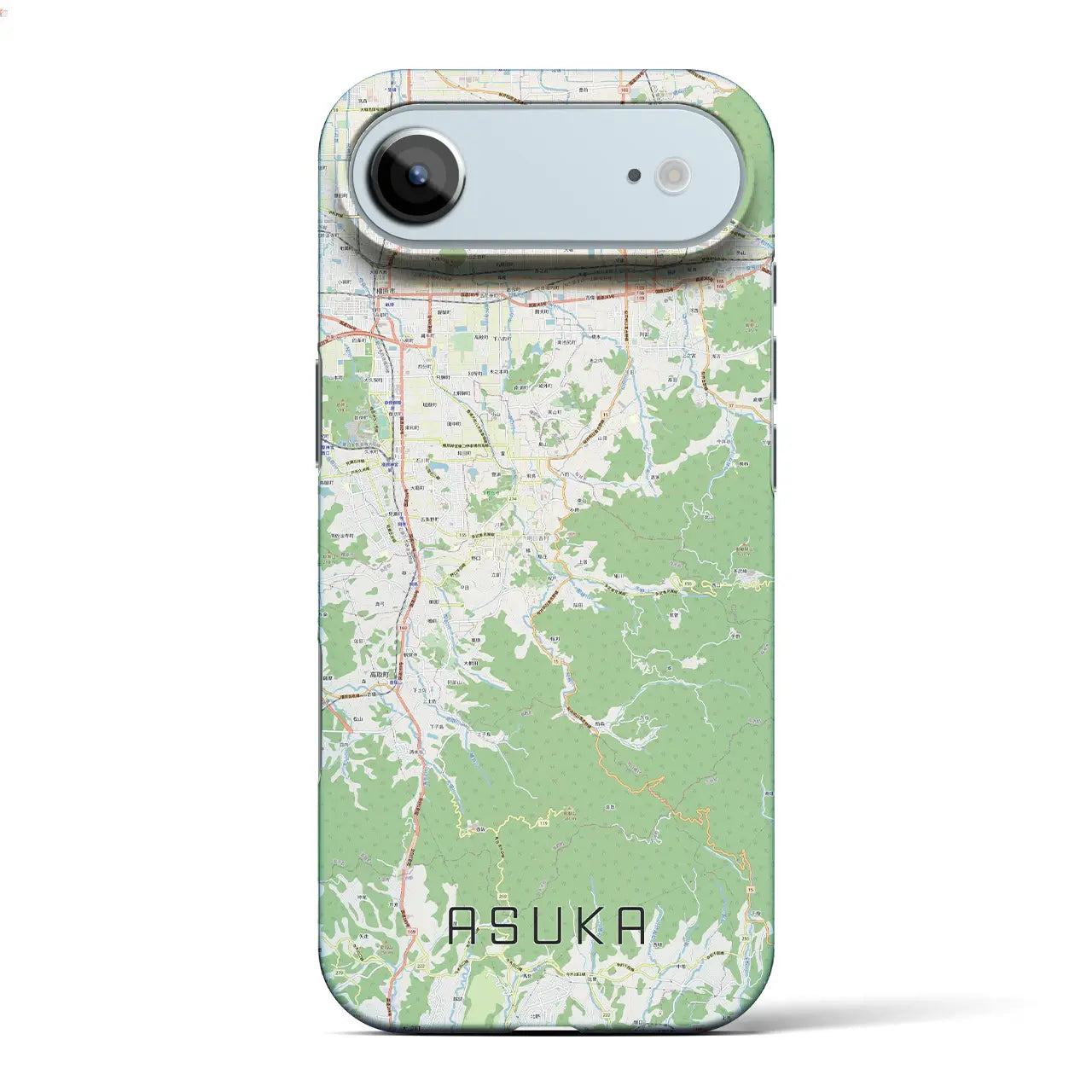 【明日香（奈良県）】地図柄iPhoneケース（バックカバータイプ）