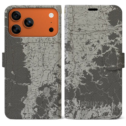 【明日香（奈良県）】地図柄iPhoneケース（手帳タイプ）