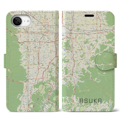 【明日香（奈良県）】地図柄iPhoneケース（手帳タイプ）