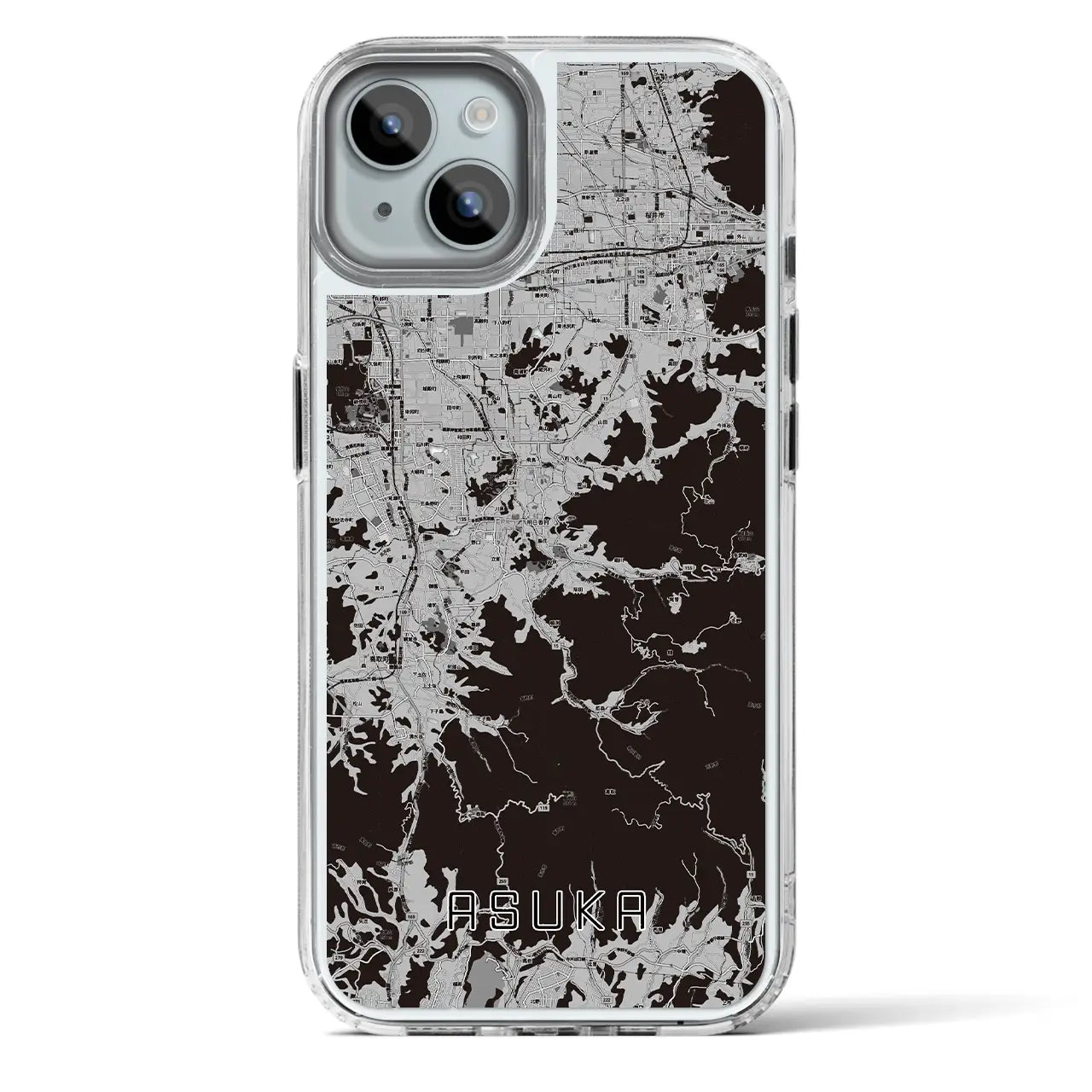 【明日香（奈良県）】地図柄iPhoneケース（MagSafeタイプ）