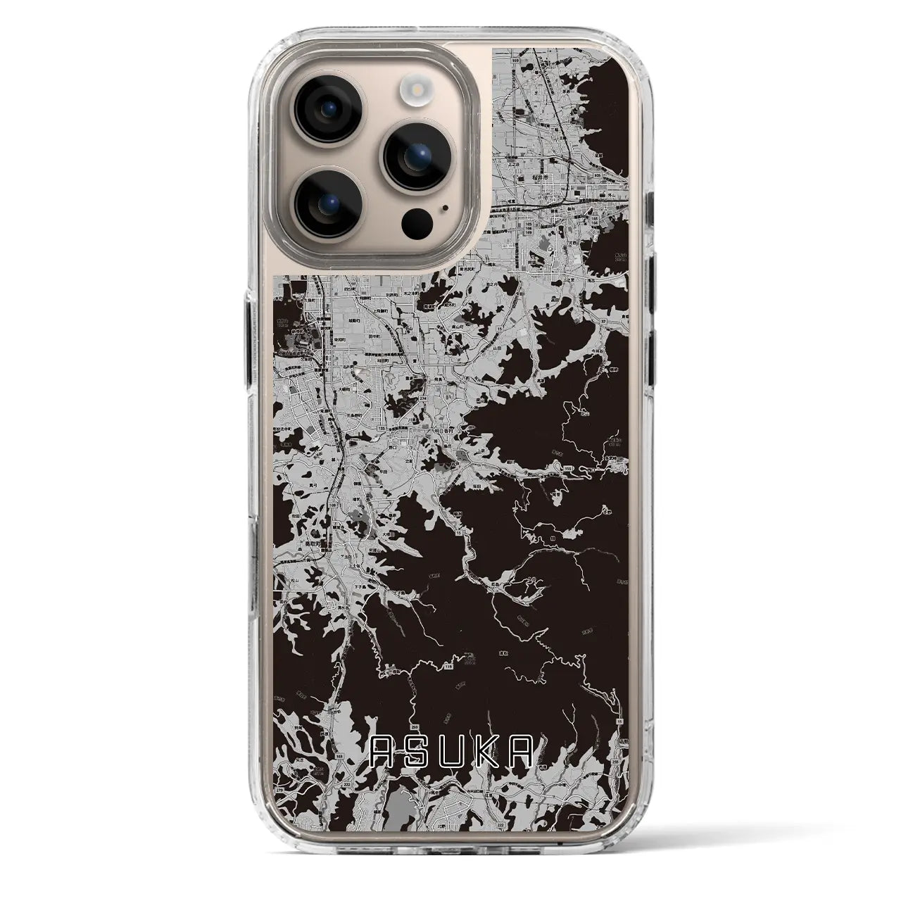 【明日香（奈良県）】地図柄iPhoneケース（MagSafeタイプ）