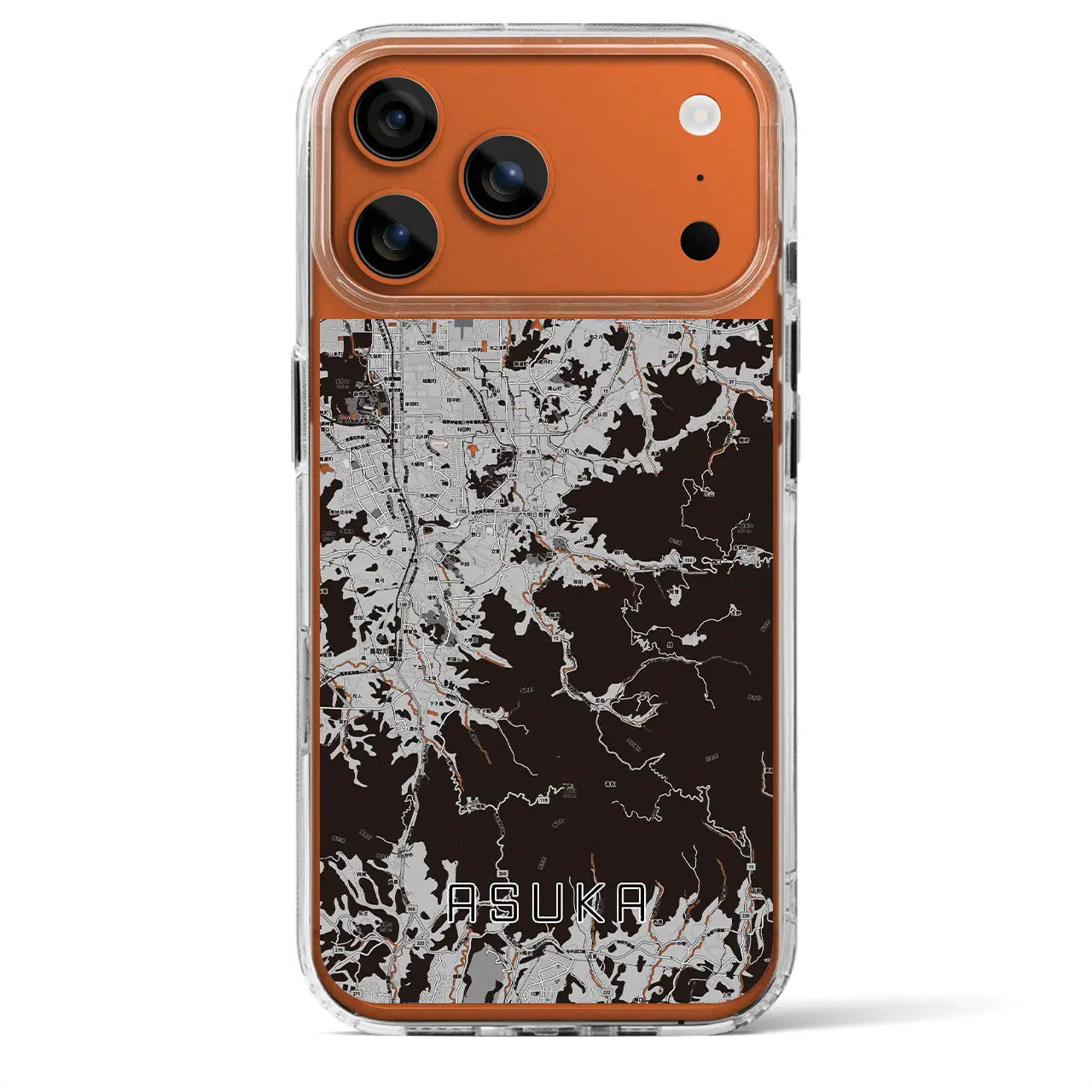 【明日香（奈良県）】地図柄iPhoneケース（MagSafeタイプ）