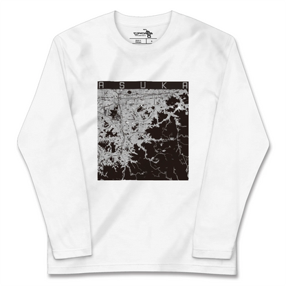 【明日香（奈良県）】地図柄ロングスリーブTシャツ