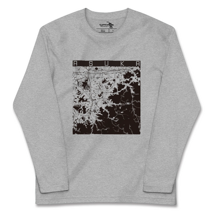 【明日香（奈良県）】地図柄ロングスリーブTシャツ