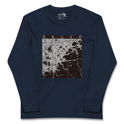 【明日香（奈良県）】地図柄ロングスリーブTシャツ