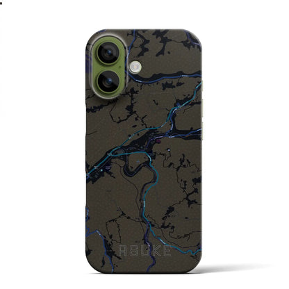 【足助（愛知県）】地図柄iPhoneケース（バックカバータイプ）