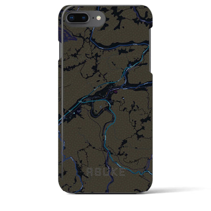 【足助（愛知県）】地図柄iPhoneケース（バックカバータイプ）