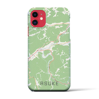 【足助（愛知県）】地図柄iPhoneケース（バックカバータイプ）